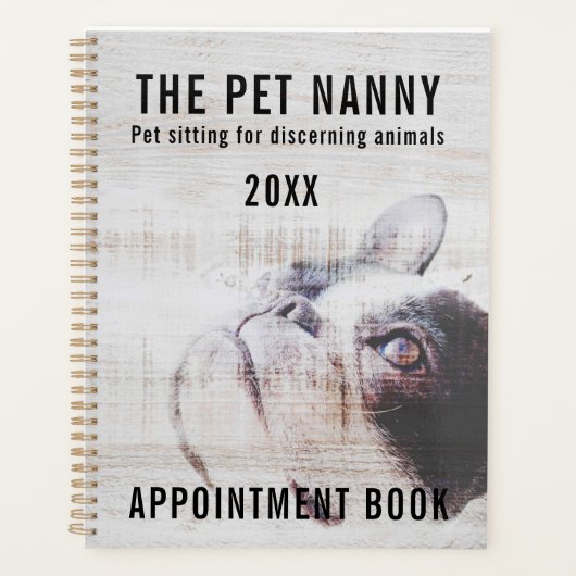 De Pet Nanny...Pet zit in Dog Benoeming Planner (Voorkant)