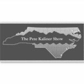 De Pete Kaliner Show staat logo sticker - zwart (Voorkant)