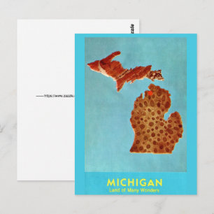 De Petoskey Stone Ansichtkaart Briefkaart