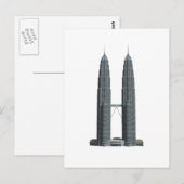 De Petronas Towers: Briefkaart (Voorkant / Achterkant)
