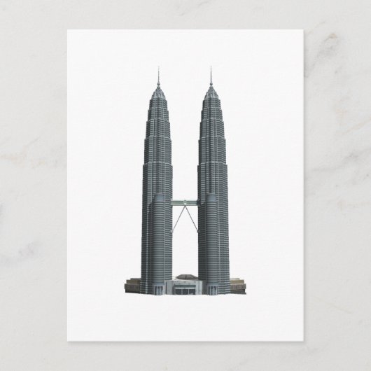 De Petronas Towers: Briefkaart (Voorkant)