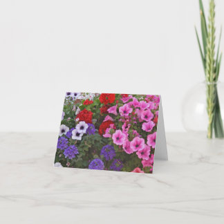 de petunia bloeit giftkaart kaart