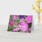 De Petunia van de Verjaardag van de dochter Kaart (Gele Bloem)