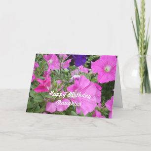 De Petunia van de Verjaardag van de dochter Kaart