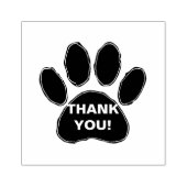 De peul drukt met Dank u Bericht Rubberstempel (Afrduk)