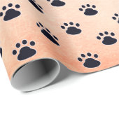 De peul schildert drukken op Oranje textuur Cadeaupapier (Rol Hoek)