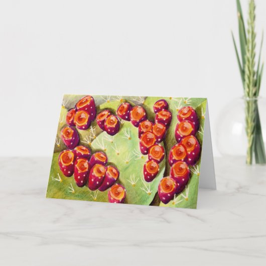 De peulen van de cactus kaart (Voorkant)