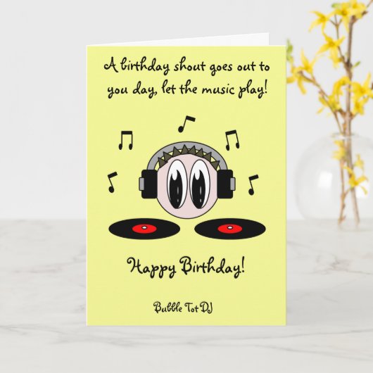 De Peuter DJ van de bel Kaart (Gele Bloem)