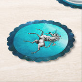 De Pewter Unicorn Kartonnen Onderzetters (Gekanteld)