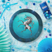 De Pewter Unicorn Papieren Bordje (Feest)