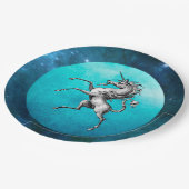 De Pewter Unicorn Papieren Bordje (Gekanteld)