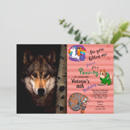 De Phantom Wolf Kaart (Staand voorkant)