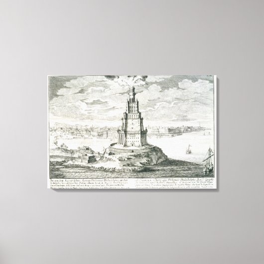 De Pharos Alexandrië, bord 9 van "Entwurf ei Canvas Afdruk (Voorkant)