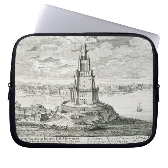 De Pharos Alexandrië, bord 9 van "Entwurf ei Laptop Sleeve (Voorkant)