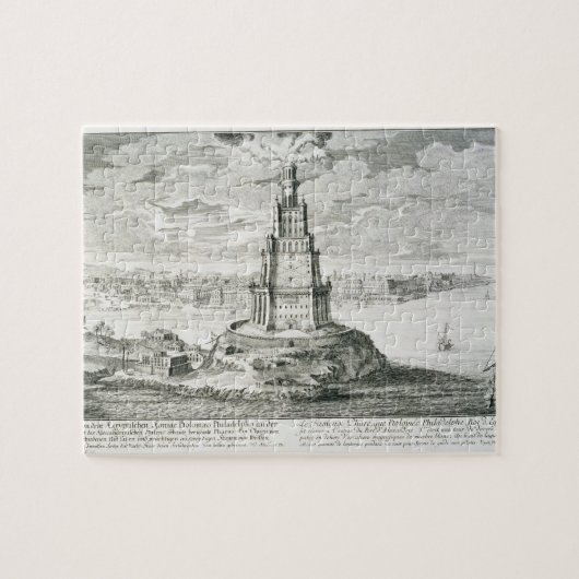 De Pharos Alexandrië, bord 9 van "Entwurf ei Legpuzzel (Horizontaal)