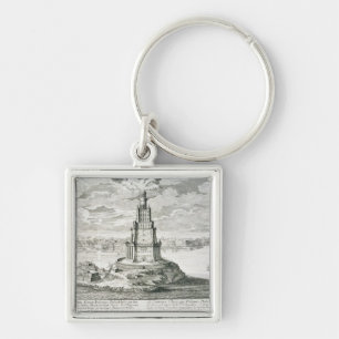 De Pharos Alexandrië, bord 9 van "Entwurf ei Sleutelhanger