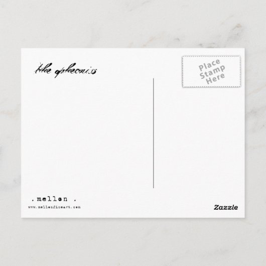 de pheonix briefkaart (Achterkant)