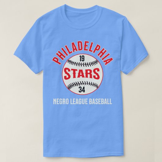 De Philadelphia Stars Negro Leagues honkbal T-shirt (Design voorkant)