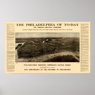 De Philadelphia van vandaag - 1908 Poster