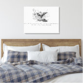 De Phoenix die uit zijn as voortkomt Canvas Afdruk (Insitu (Slaapkamer))