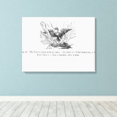 De Phoenix die uit zijn as voortkomt Canvas Afdruk (Insitu (Houten vloer))