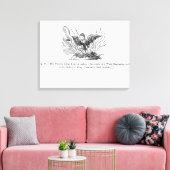 De Phoenix die uit zijn as voortkomt Canvas Afdruk (Insitu (Woonkamer))