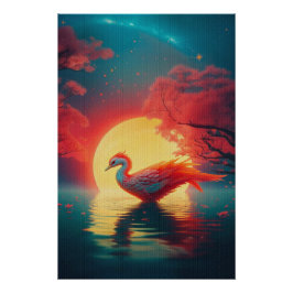 De Phoenix Opladen in Moonlight Glossy Poster