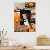 De Phoenix Oranje esthethetisch Poster (Keuken)