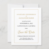 De PHOTO VAN de begroting bewaart de DATUM uitnodi (Achterkant)