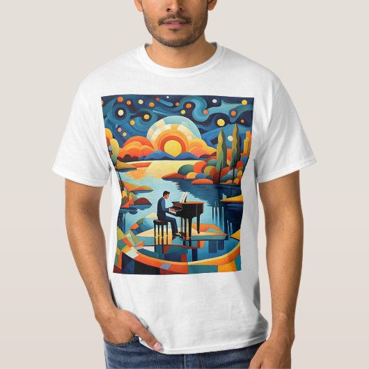 De pianist 4 t-shirt (Voorkant)
