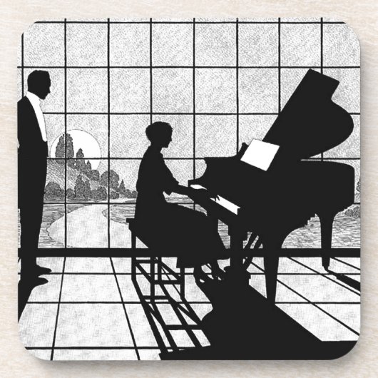 De Pianist Bier Onderzetter (Voorkant)