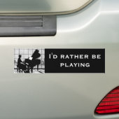 De pianist bumpersticker (Op auto)