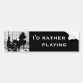 De pianist bumpersticker (Voorkant)
