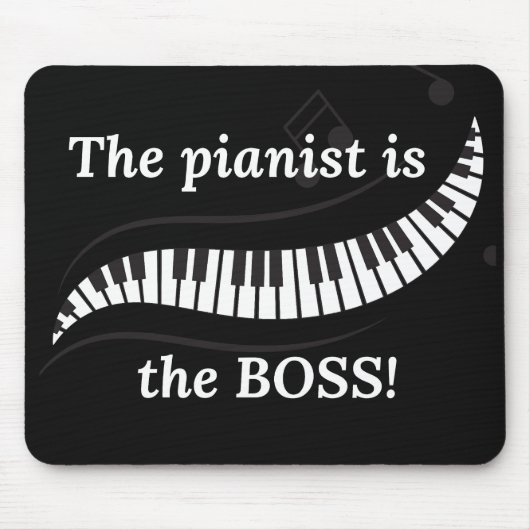 De pianist is de BOSS muismat (Voorkant)