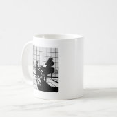 De pianist koffiemok (Voorkant links)