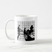 De pianist koffiemok (Links)