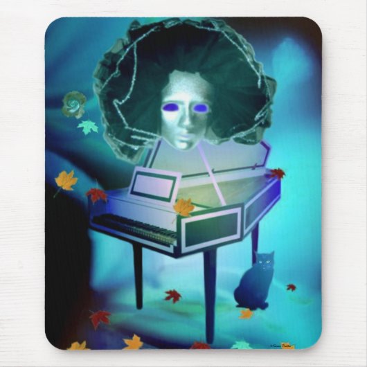 De Pianist Meringue Mousepad Muismat (Voorkant)