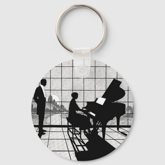 De pianist sleutelhanger (Voorkant)