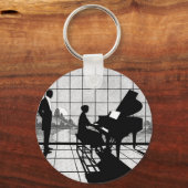 De pianist sleutelhanger (Voorkant)