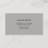 De Pianist van de Musicus van het Toetsenbord van Visitekaartje (Achterkant)