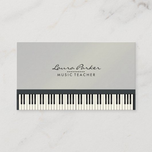 De Pianist van de Musicus van het Toetsenbord van Visitekaartje (Voorkant)