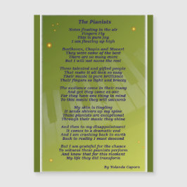 De pianisten Magnetische Kaart