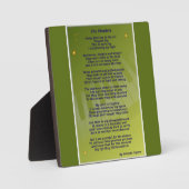 De pianisten Plaque Fotoplaat (Voorkant)