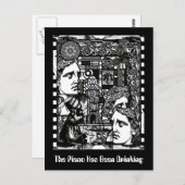 De piano Drink Briefkaart (Voorkant / Achterkant)