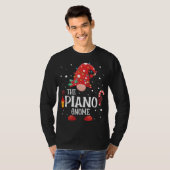 De Piano Gnome Matching Family Kerstmis Pa T-shirt (Voorkant volledig)