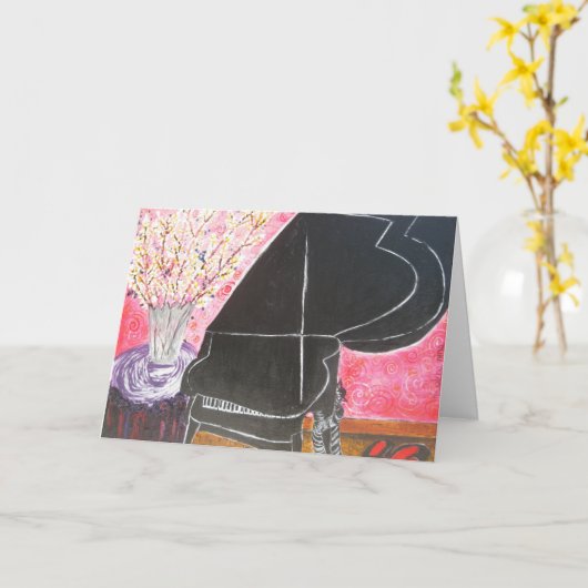 De piano kaart (Gele Bloem)