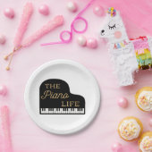 De Piano Life Grand Piano Papieren Bordje (Feest)