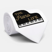 De Piano Life Grand Piano Stropdas (Opgerold)