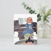 De piano praktiseren briefkaart (Staand voorkant)