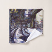 De piano stofzuigen bad handdoek (Wasdoekje)